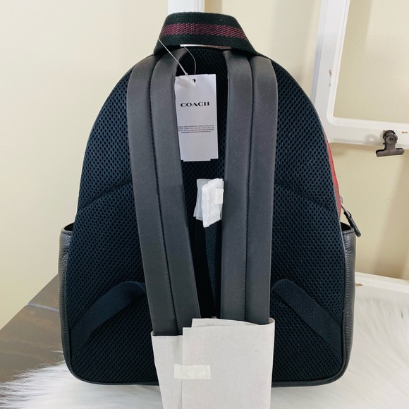 COACH Buffalo Plaid Court Backpack - Picture 5 of 16